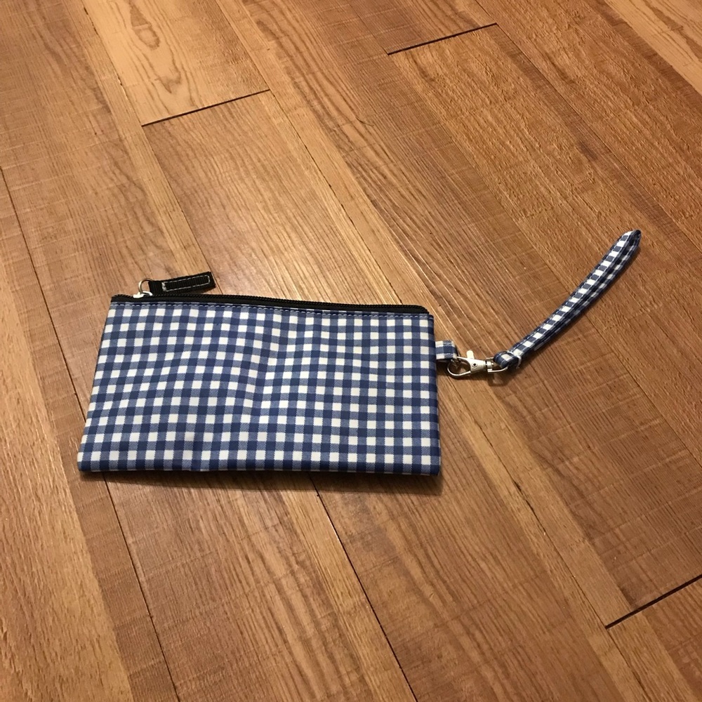 SCOUT Kate Wristlet in Brooklyn checkham gingham blue white - Picture 2 of 3